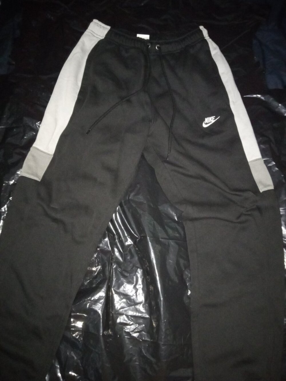 Nike Mens Sweatpants Black/Grey Mens Small